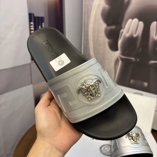 Replica Versace Slippers For Men #1435255 $42.00 USD for Wholesale