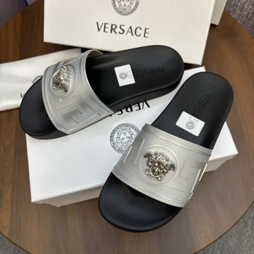 Replica Versace Slippers For Men #1435255 $42.00 USD for Wholesale
