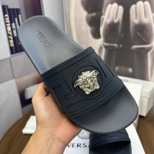 Replica Versace Slippers For Men #1435282 $42.00 USD for Wholesale