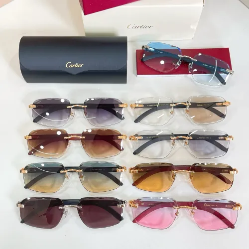 Replica Cartier AAA Quality Sunglassess #1435621 $60.00 USD for Wholesale