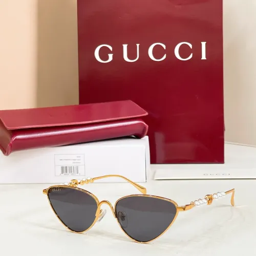 Gucci AAA Quality Sunglasses #1435764 $60.00 USD, Wholesale Replica Gucci AAA Quality Sunglasses