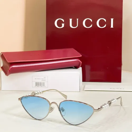 Gucci AAA Quality Sunglasses #1435766 $60.00 USD, Wholesale Replica Gucci AAA Quality Sunglasses