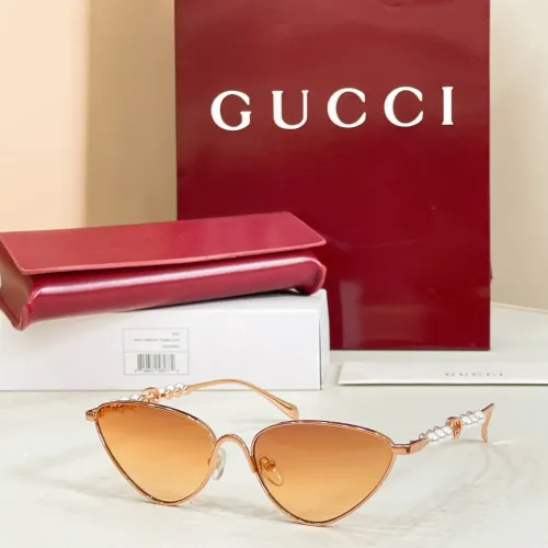Gucci AAA Quality Sunglasses #1435769 $60.00 USD, Wholesale Replica Gucci AAA Quality Sunglasses