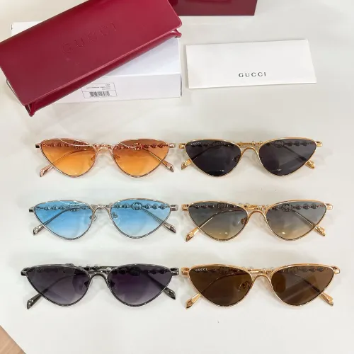 Replica Gucci AAA Quality Sunglasses #1435769 $60.00 USD for Wholesale