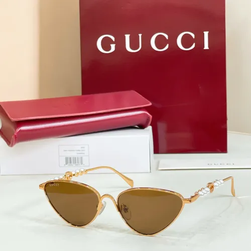 Gucci AAA Quality Sunglasses #1435770 $60.00 USD, Wholesale Replica Gucci AAA Quality Sunglasses