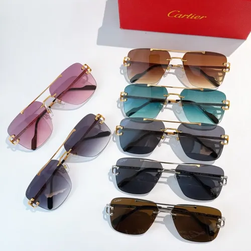 Replica Cartier AAA Quality Sunglassess #1435943 $60.00 USD for Wholesale