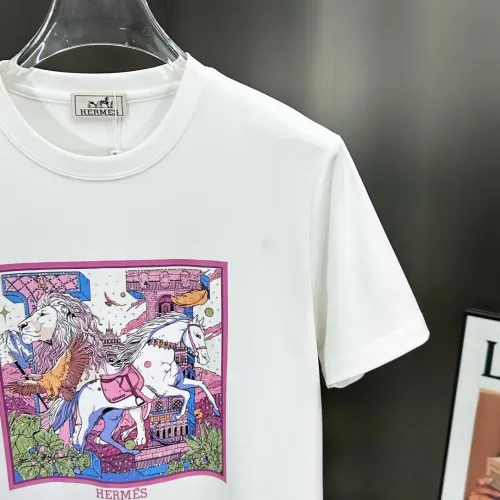Replica Hermes T-Shirts Short Sleeved For Men #1436348 $80.00 USD for Wholesale