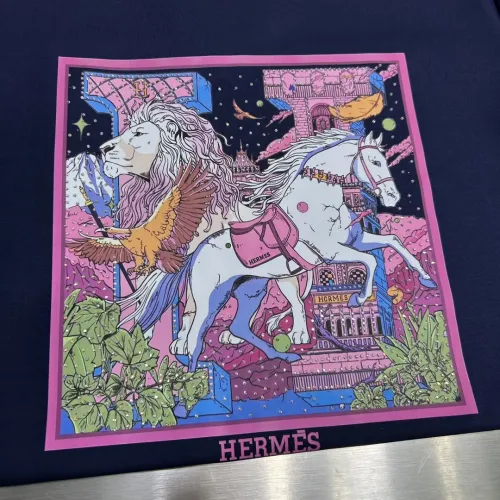 Replica Hermes T-Shirts Short Sleeved For Men #1436349 $80.00 USD for Wholesale
