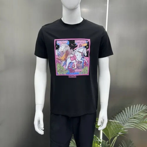 Replica Hermes T-Shirts Short Sleeved For Men #1436350 $80.00 USD for Wholesale