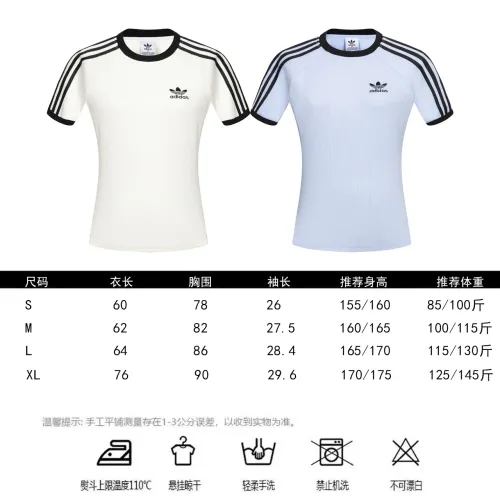 Replica Adidas T-Shirts Short Sleeved For Women #1436414 $32.00 USD for Wholesale