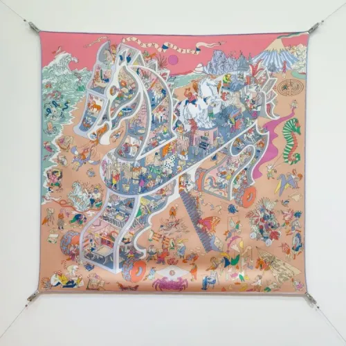 Hermes Silk Squares #1436430 $64.00 USD, Wholesale Replica Hermes Scarf