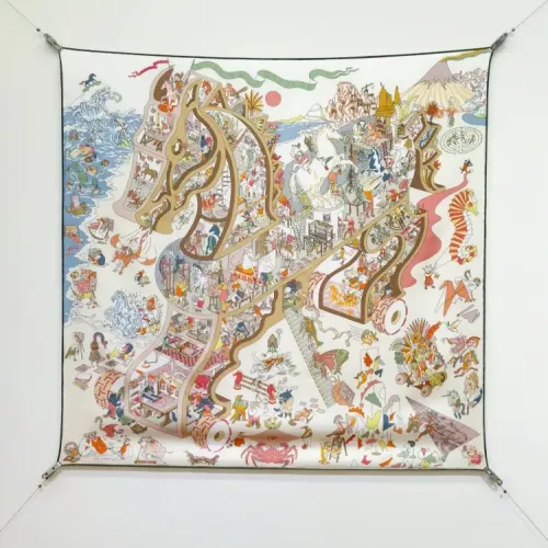 Hermes Silk Squares #1436431 $64.00 USD, Wholesale Replica Hermes Scarf