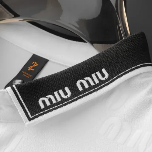 Replica MIU MIU T-Shirts Short Sleeved For Men #1436714 $45.00 USD for Wholesale