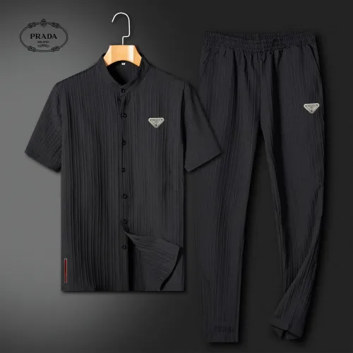 Prada Tracksuits Short Sleeved For Unisex #1436743 $64.00 USD, Wholesale Replica Prada Tracksuits