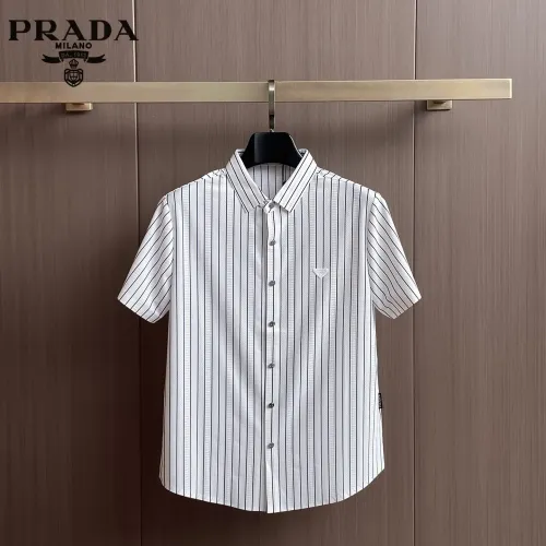 Prada Shirts Short Sleeved For Men #1436935 $52.00 USD, Wholesale Replica Prada Shirts