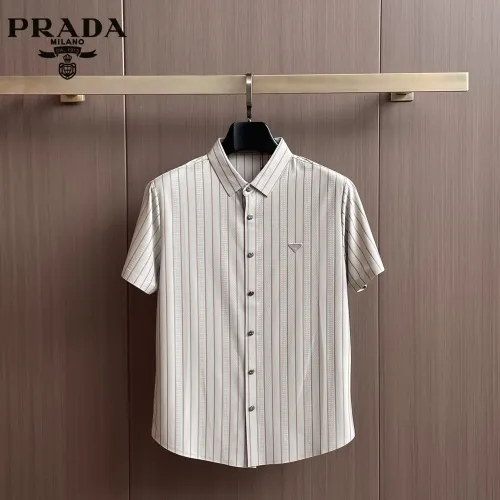 Prada Shirts Short Sleeved For Men #1436936 $52.00 USD, Wholesale Replica Prada Shirts