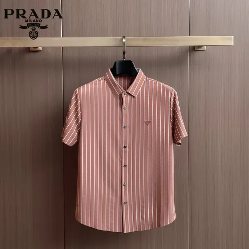 Prada Shirts Short Sleeved For Men #1436937 $52.00 USD, Wholesale Replica Prada Shirts