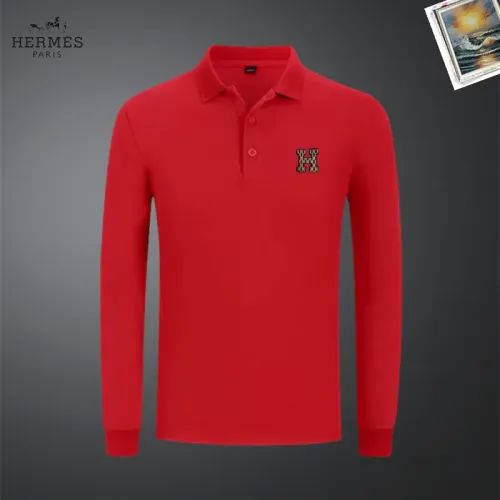 Hermes T-Shirts Long Sleeved For Men #1437319