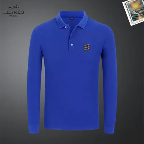 Hermes T-Shirts Long Sleeved For Men #1437320