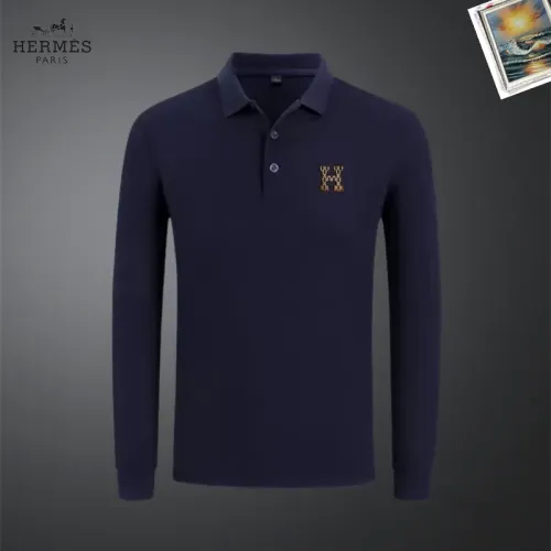 Hermes T-Shirts Long Sleeved For Men #1437321
