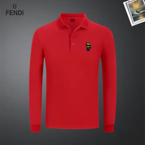 Fendi T-Shirts Long Sleeved For Men #1437339