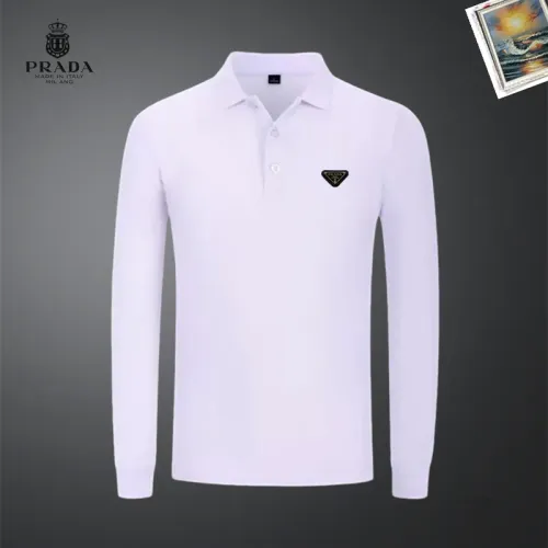 Prada T-Shirts Long Sleeved For Men #1437354