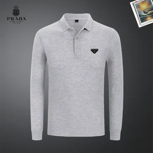 Prada T-Shirts Long Sleeved For Men #1437355