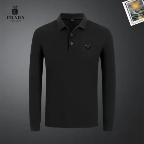 Prada T-Shirts Long Sleeved For Men #1437359