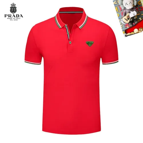 Prada T-Shirts Short Sleeved For Men #1437459