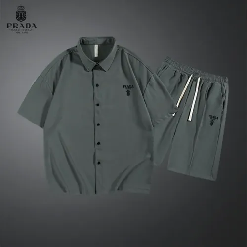 Prada Tracksuits Short Sleeved For Men #1437550