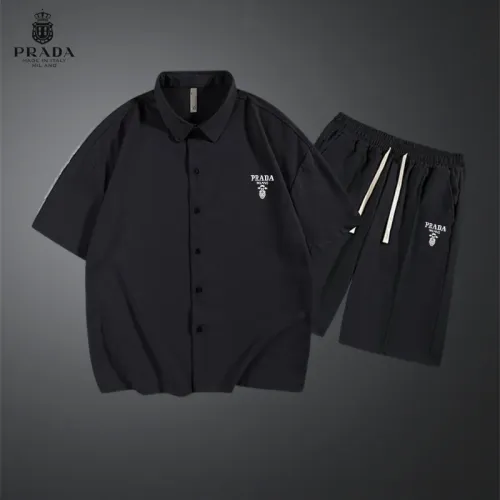 Prada Tracksuits Short Sleeved For Men #1437551
