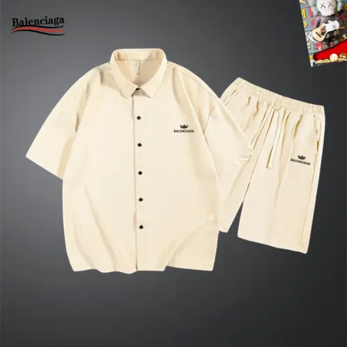 Balenciaga Fashion Tracksuits Short Sleeved For Men #1437600