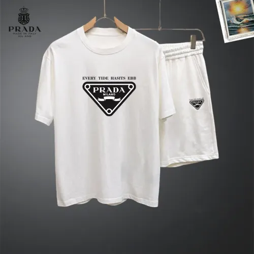 Prada Tracksuits Short Sleeved For Men #1437674