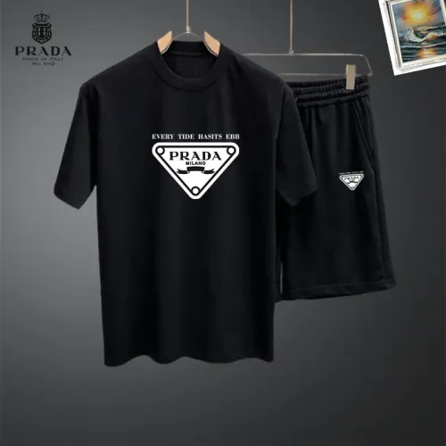 Prada Tracksuits Short Sleeved For Men #1437675