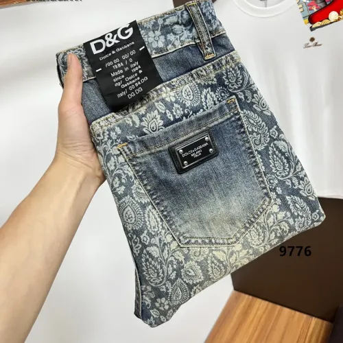 Replica Dolce & Gabbana D&G Jeans For Men #1437816 $48.00 USD for Wholesale