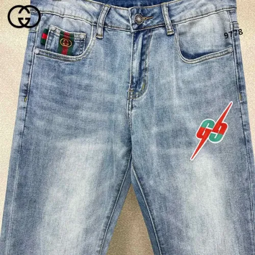 Replica Gucci Jeans For Men #1437819 $48.00 USD for Wholesale