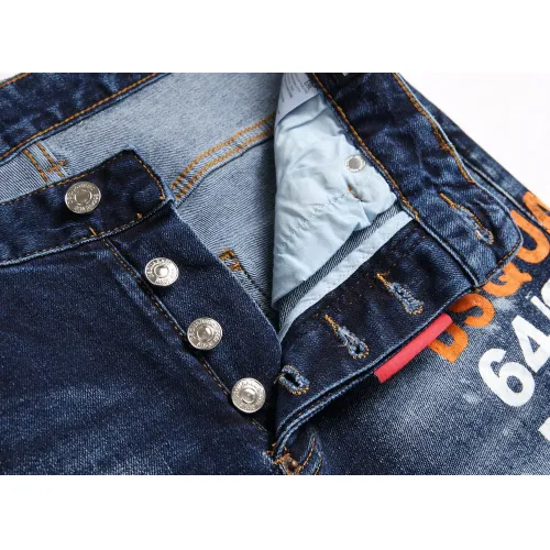 Replica Dsquared Jeans For Men #1437833 $48.00 USD for Wholesale