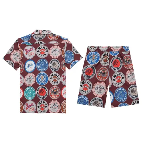 Replica Amiri Tracksuits Short Sleeved For Men #1437905 $52.00 USD for Wholesale