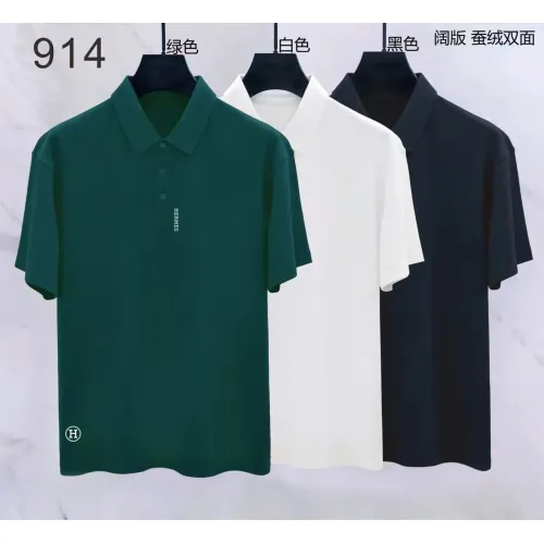 Replica Hermes T-Shirts Short Sleeved For Men #1437943 $39.00 USD for Wholesale