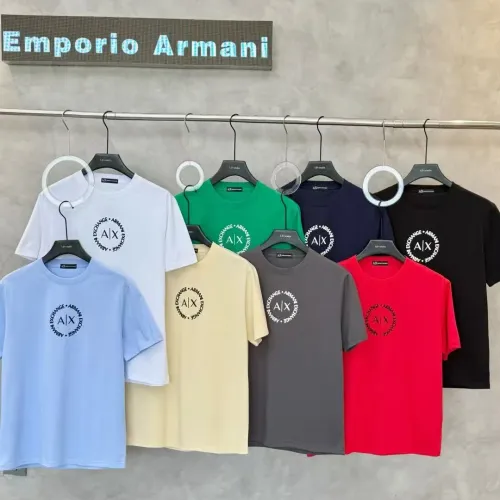 Replica Armani T-Shirts Short Sleeved For Men #1438103 $32.00 USD for Wholesale