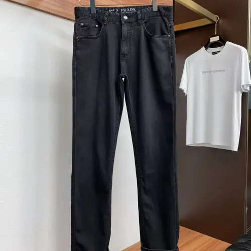 Replica Prada Jeans For Men #1438298 $48.00 USD for Wholesale