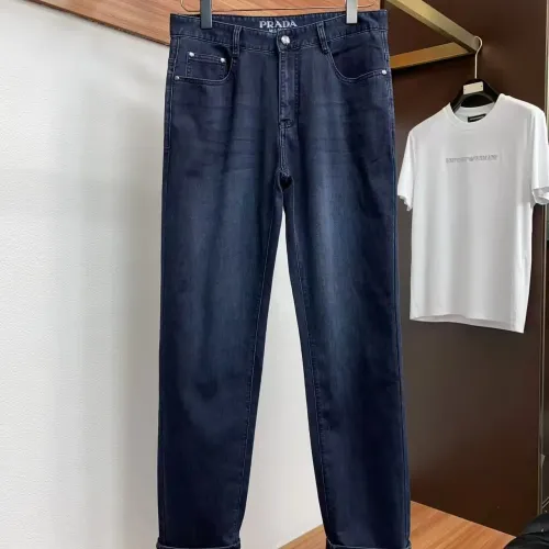 Replica Prada Jeans For Men #1438299 $48.00 USD for Wholesale