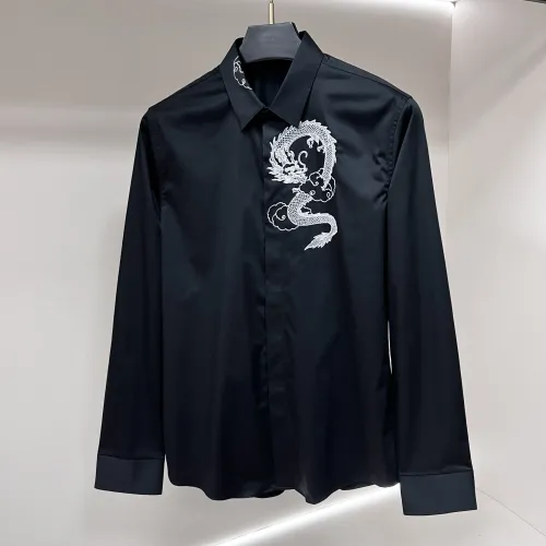 Replica Armani Shirts Long Sleeved For Men #1438342 $64.00 USD for Wholesale