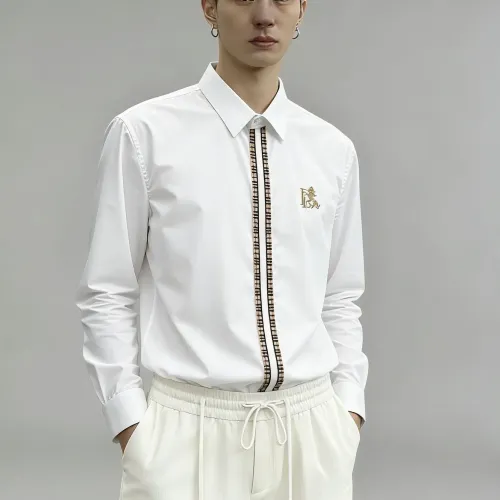 Replica Burberry Shirts Long Sleeved For Men #1438380 $64.00 USD for Wholesale