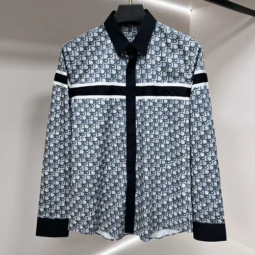 Christian Dior Shirts Long Sleeved For Men #1438391