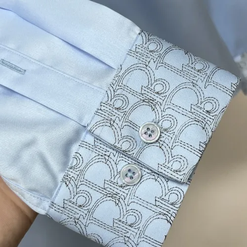 Replica Christian Dior Shirts Long Sleeved For Men #1438408 $72.00 USD for Wholesale