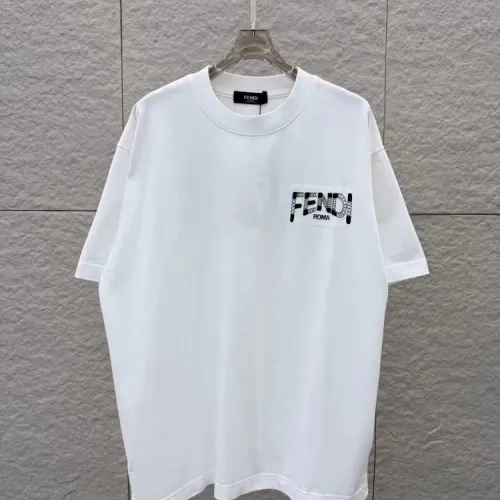 Replica Fendi T-Shirts Short Sleeved For Unisex #1438438 $39.00 USD for Wholesale