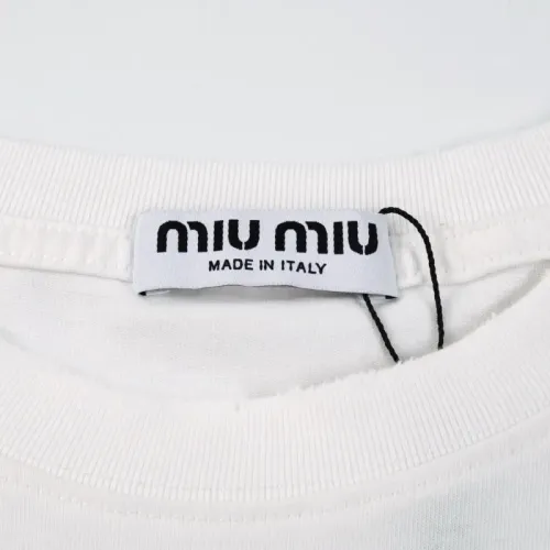 Replica MIU MIU T-Shirts Short Sleeved For Unisex #1438441 $41.00 USD for Wholesale