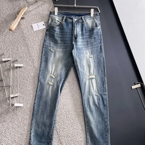 Replica Moncler Jeans For Men #1438465 $72.00 USD for Wholesale