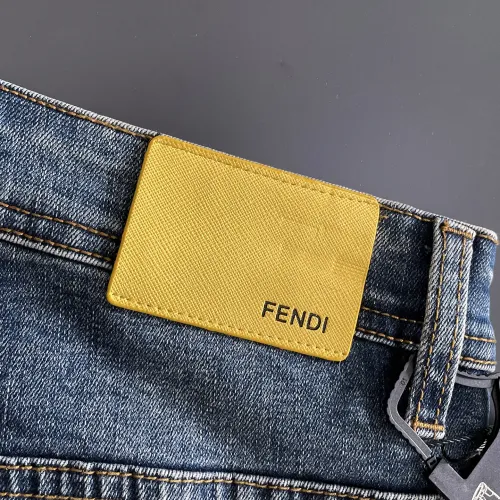 Replica Fendi Jeans For Men #1438470 $72.00 USD for Wholesale